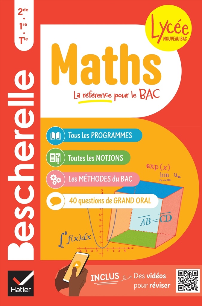 [9782401104747] Bescherelle lycée - Maths 2de, 1re, Tle Nouveau bac
