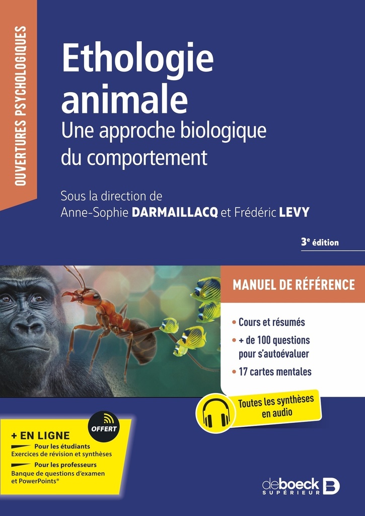 [9782807319622] Ethologie animale