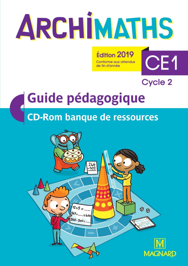 [9782210505247] Archimaths CE1 (2019) - Banque de ressources sur CD-Rom avec guide pédagogique papier