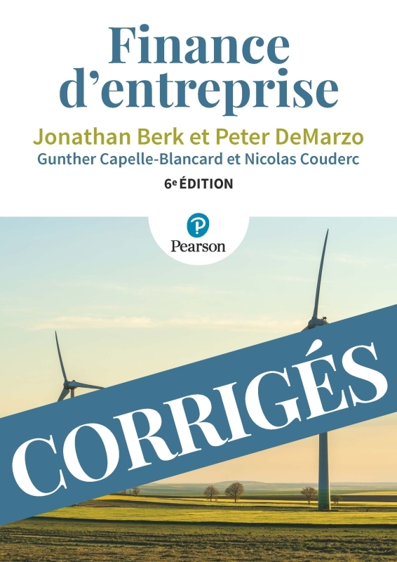 [9782326003347] Finance d'entreprise : corrigés - 6e édition