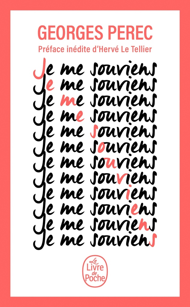 [9782253908869] Je me souviens