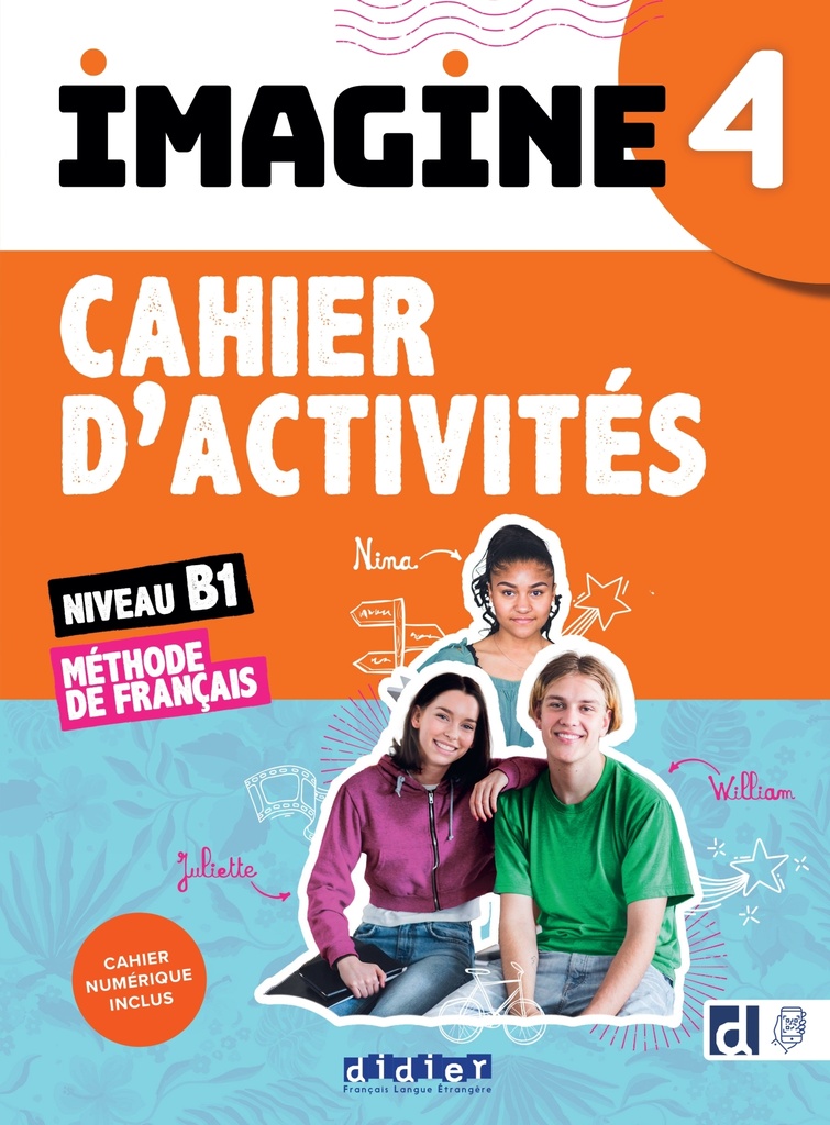 [9782278108657] Imagine 4 - Niv. B1 - Cahier + numérique inclus