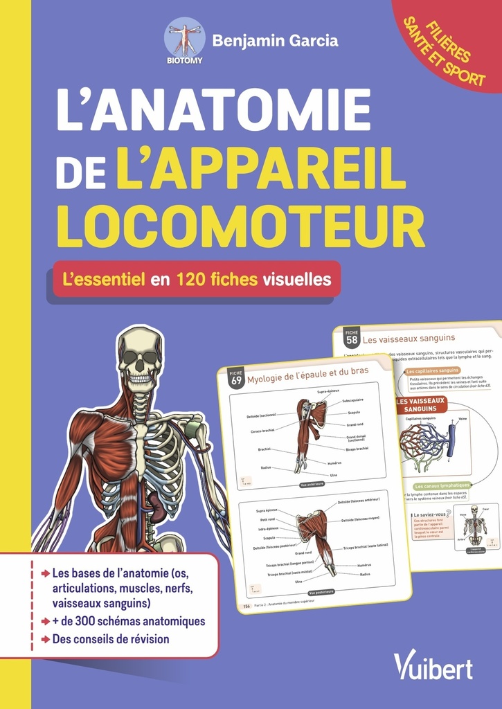 [9782311665543] L'anatomie de l'appareil locomoteur : l'essentiel en 120 fiches visuelles