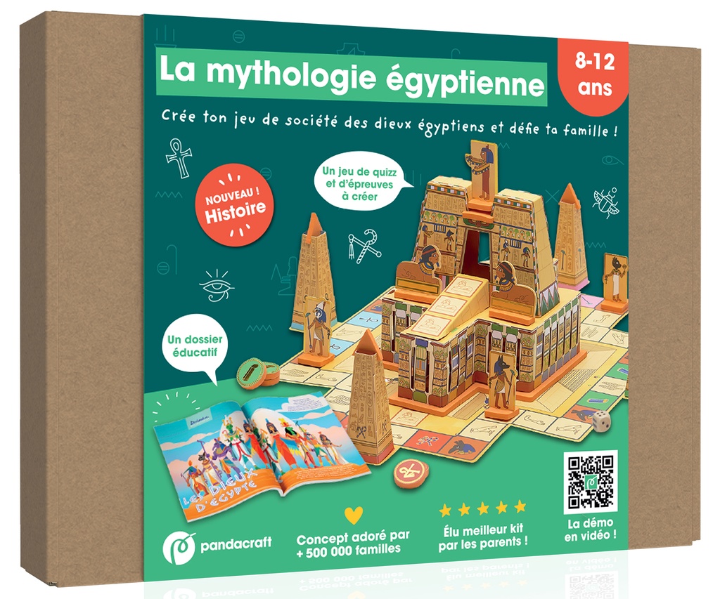 [9782492898396] La mythologie égyptienne - Kit Pandacraft 8-12 ans