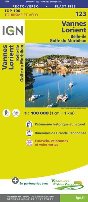 [9782758543695] 123 - VANNES LORIENT BELLE ILE - GOLFE DU MORBIHAN