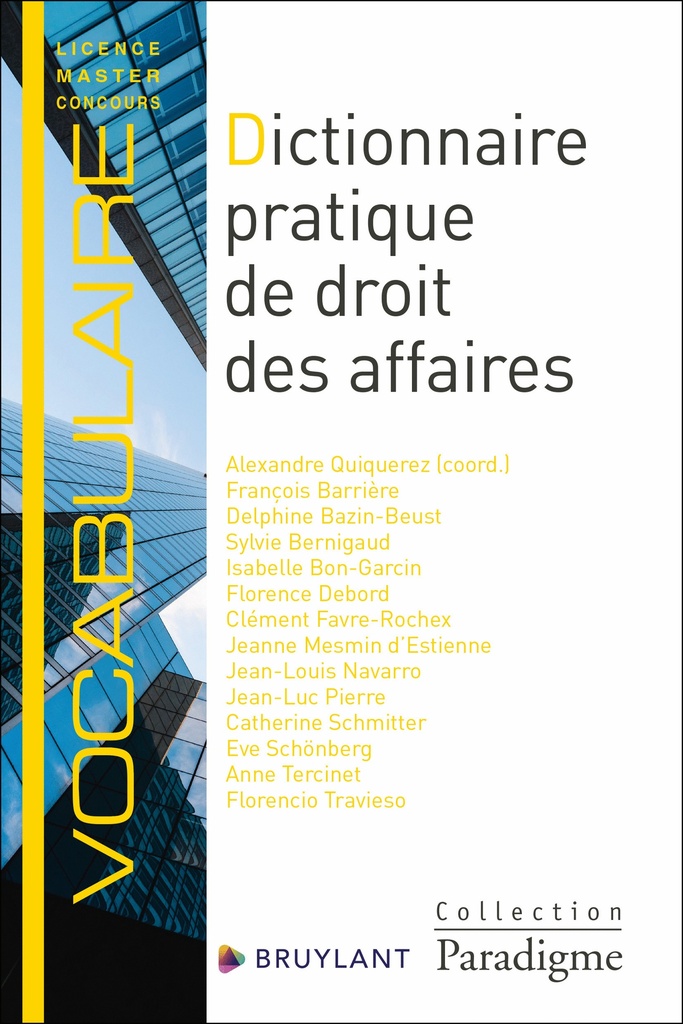 [9782390133681] Dictionnaire pratique de droit des affaires
