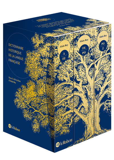 [9782321020066] Dictionnaire Historique de la langue française - coffret 3 volumes - bleu