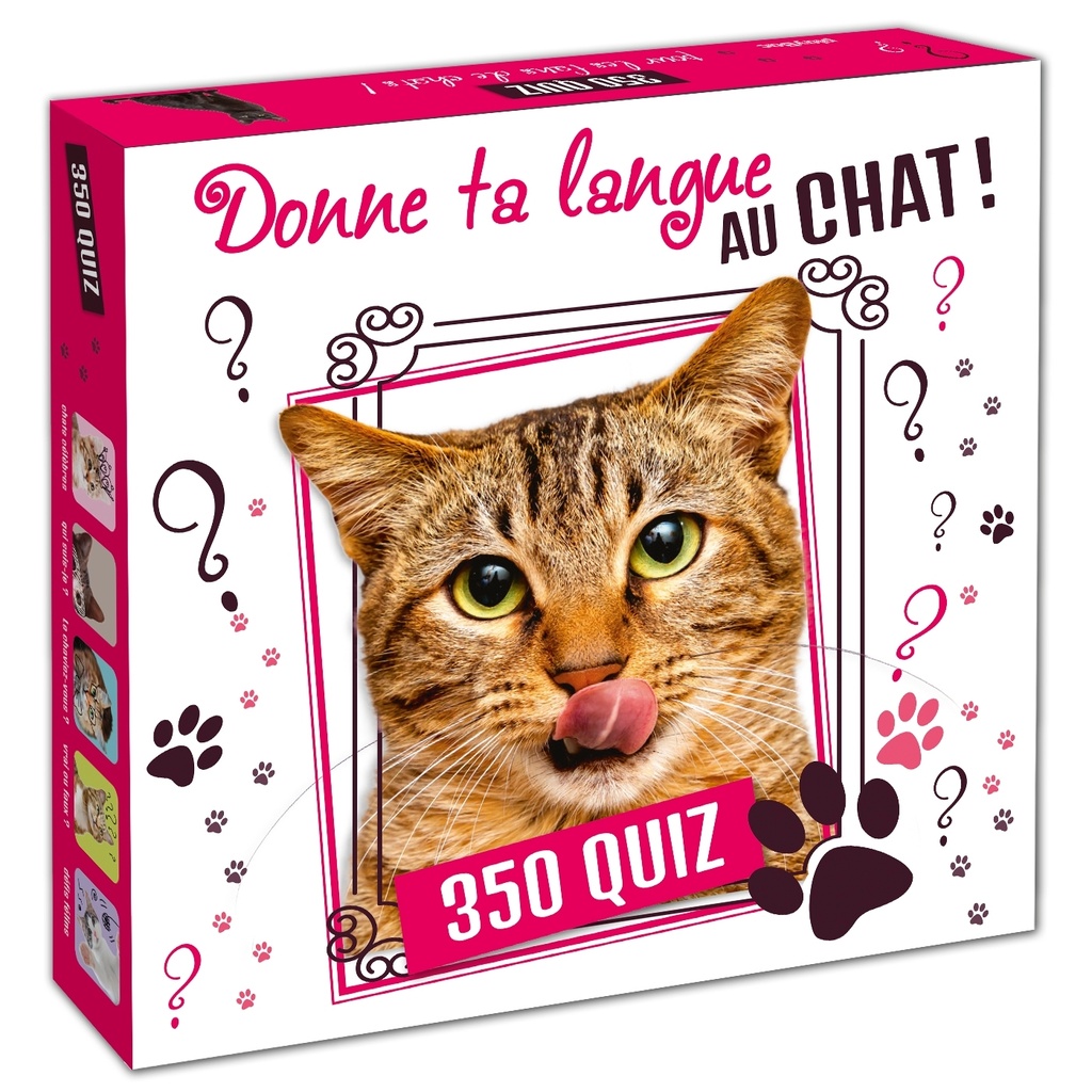 [9782809690521] Boîte Quiz Donne ta langue au Chat !