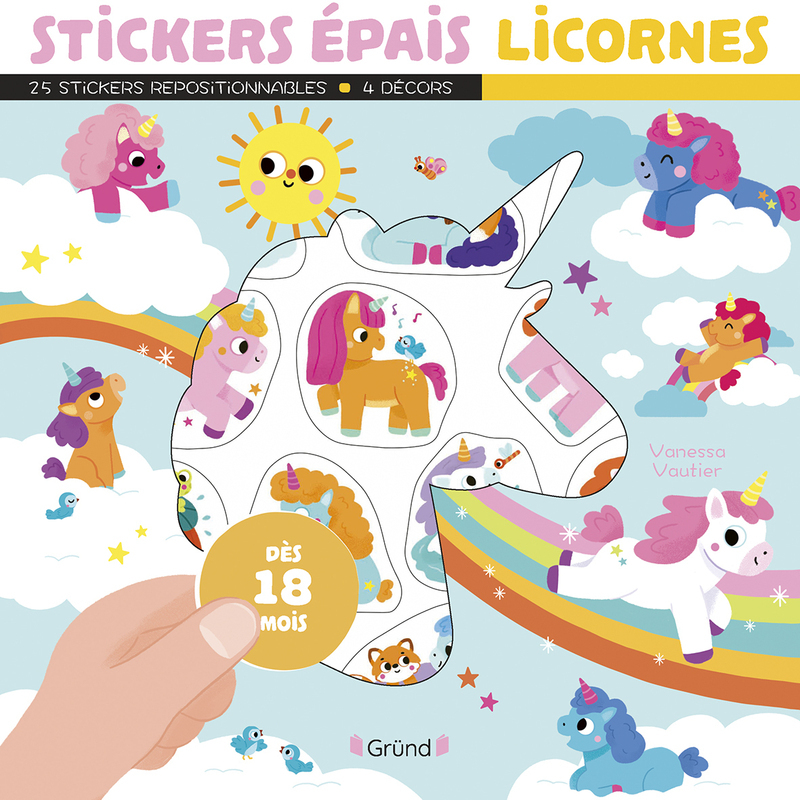 [9782324035654] Stickers épais - Licornes