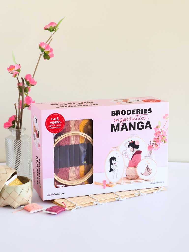 Coffret broderies inspiration MANGA