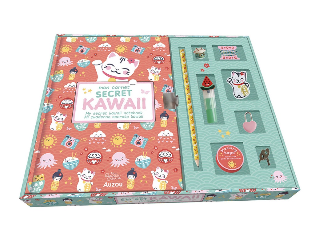 [9791039540766] MA PAPETERIE CREATIVE - MON COFFRET DE PAPETERIE KAWAII
