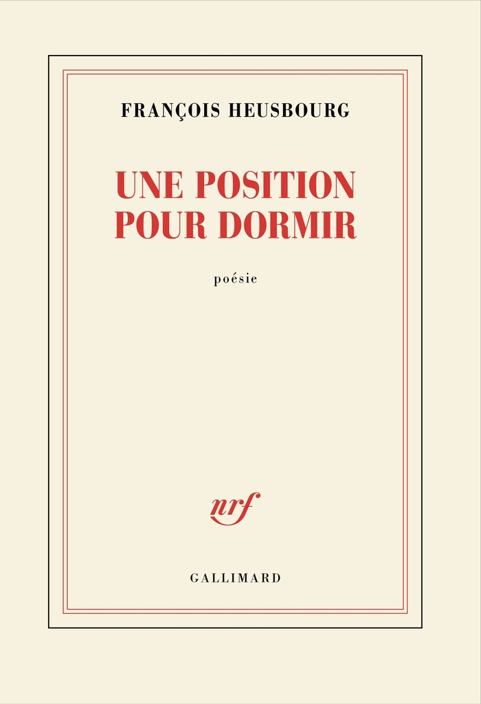 [9782073049735] Une position pour dormir