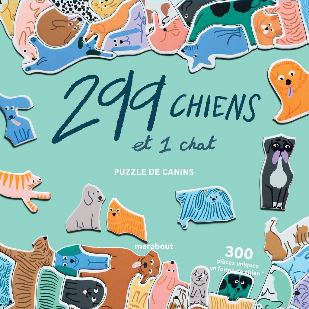 [9782501178716] Puzzle 299 chiens et un chat