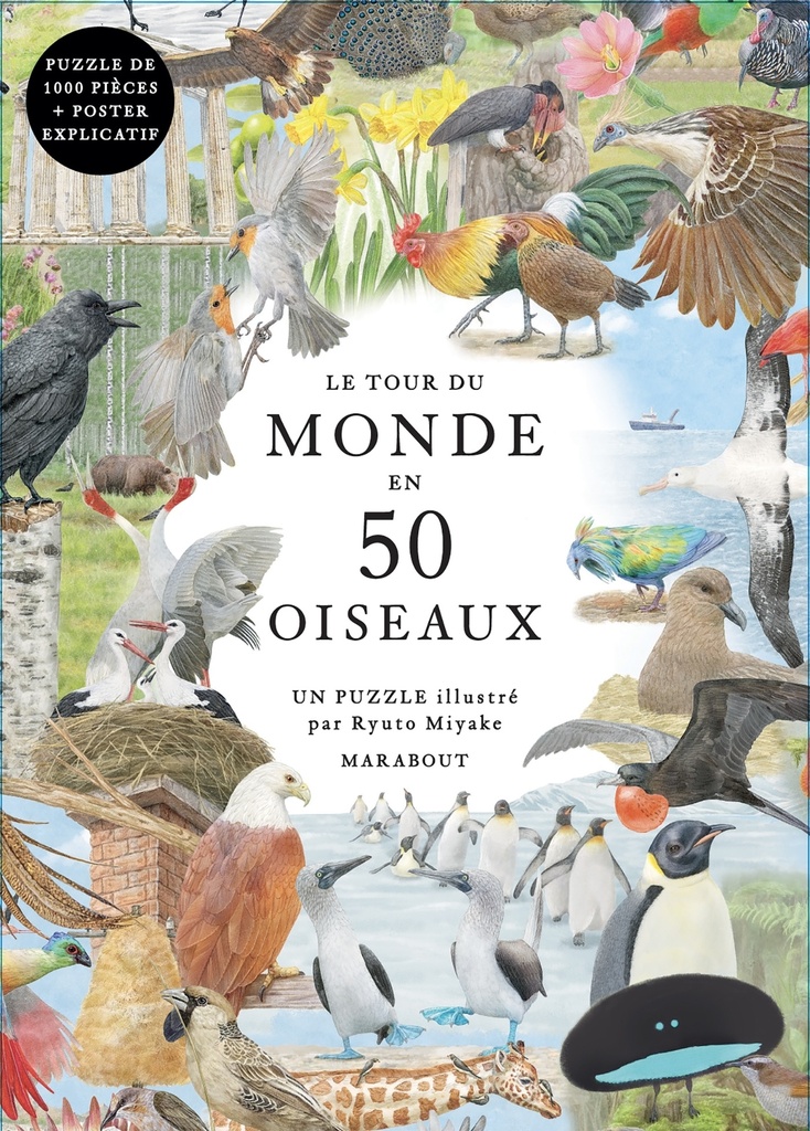 [9782501185004] Puzzle Le tour du monde en 50 oiseaux