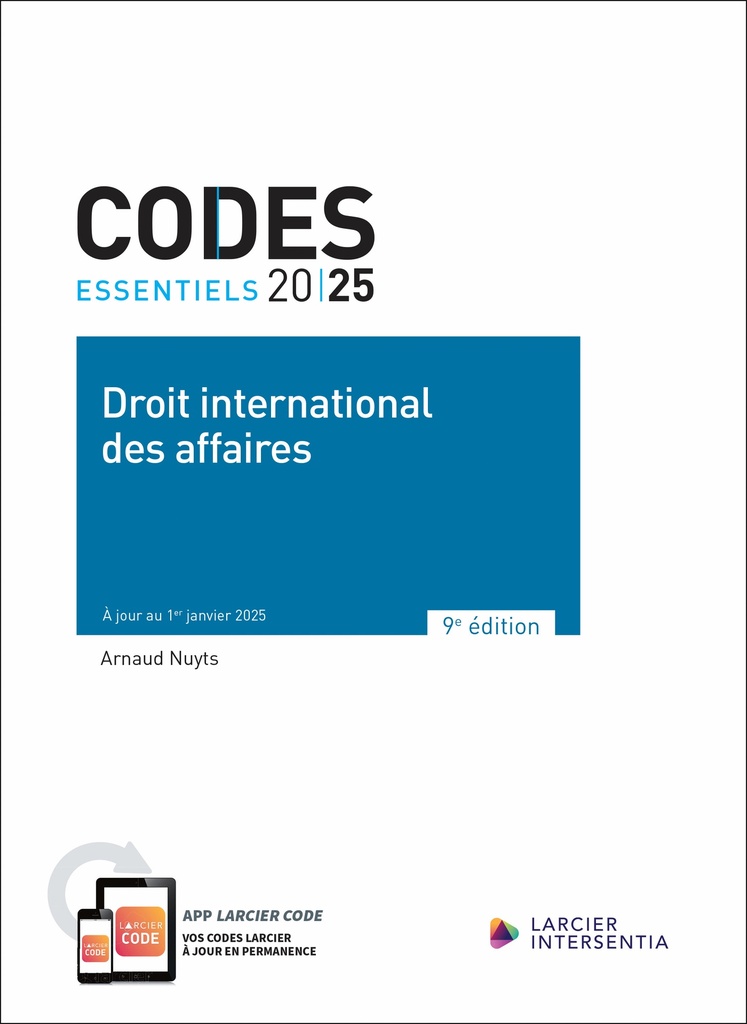 [9782807948273] Code essentiel - Droit international des affaires 2025