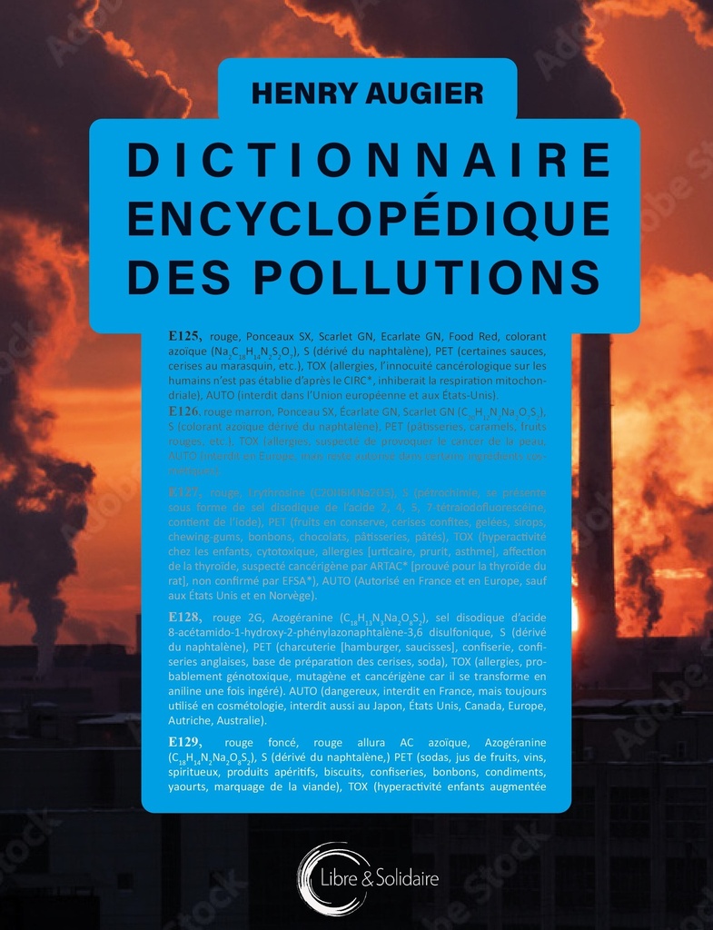 [9782372631495] DICTIONNAIRE ENCYCLOPEDIQUE DES POLLUTIONS