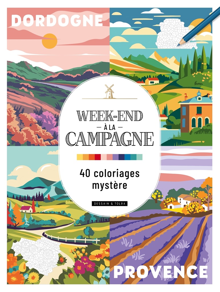 Week-end à la campagne - 40 coloriages mystère