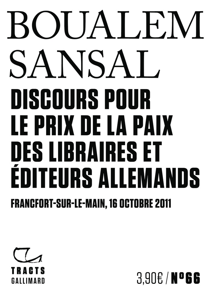 [9782073122766] Discours pour le Prix de la paix des libraires et éditeurs allemands