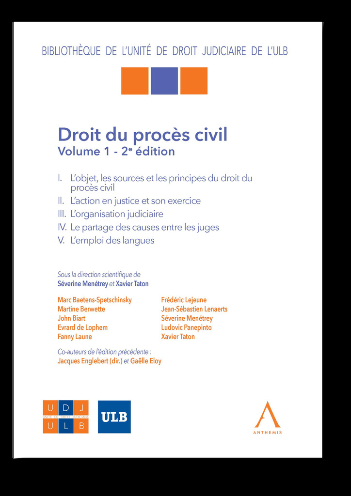 [9782807215405] DROIT DU PROCES CIVIL 2EME ED VOLUME 1