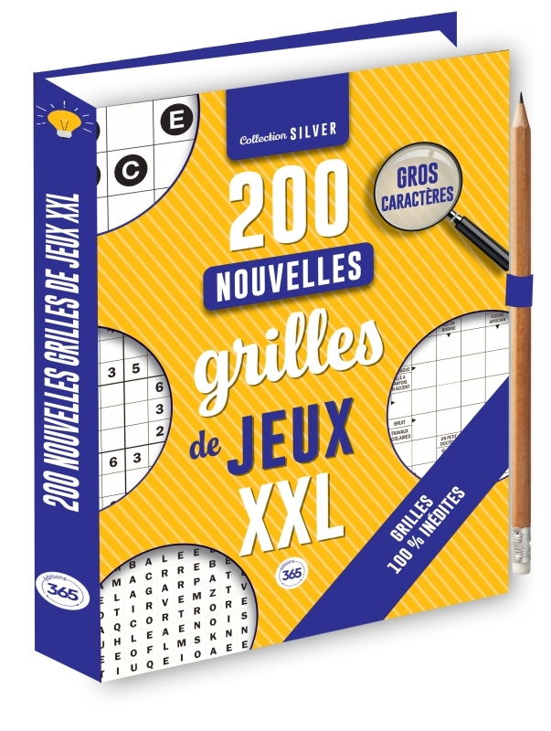 [9782383826866] 200 nouvelles grilles de jeux XXL pour les séniors - crayon offert