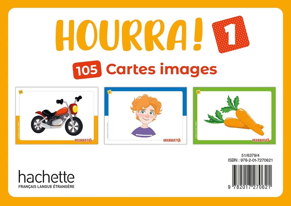 [9782017270621] Hourra ! 1 - Cartes images (105 cartes)