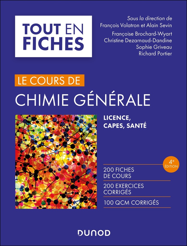 [9782100874781] Le cours de chimie générale - 4e éd