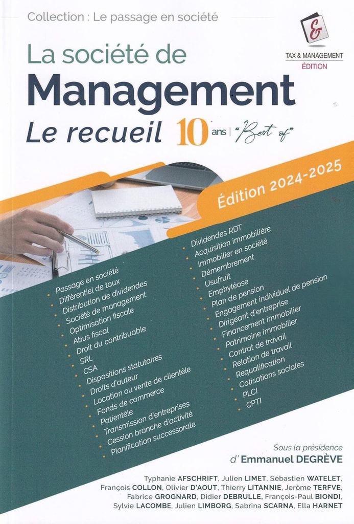 [9782930826295] ‎La société de Management : Le recueil 2024-2025 : le BEST OF