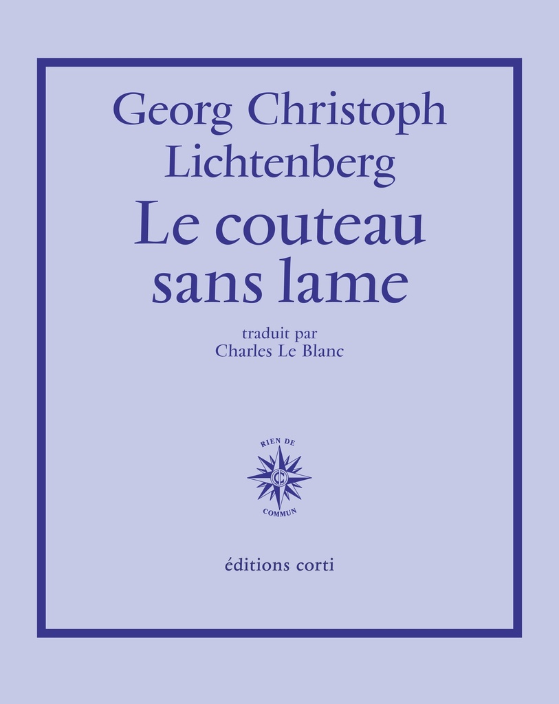 Le couteau sans lame