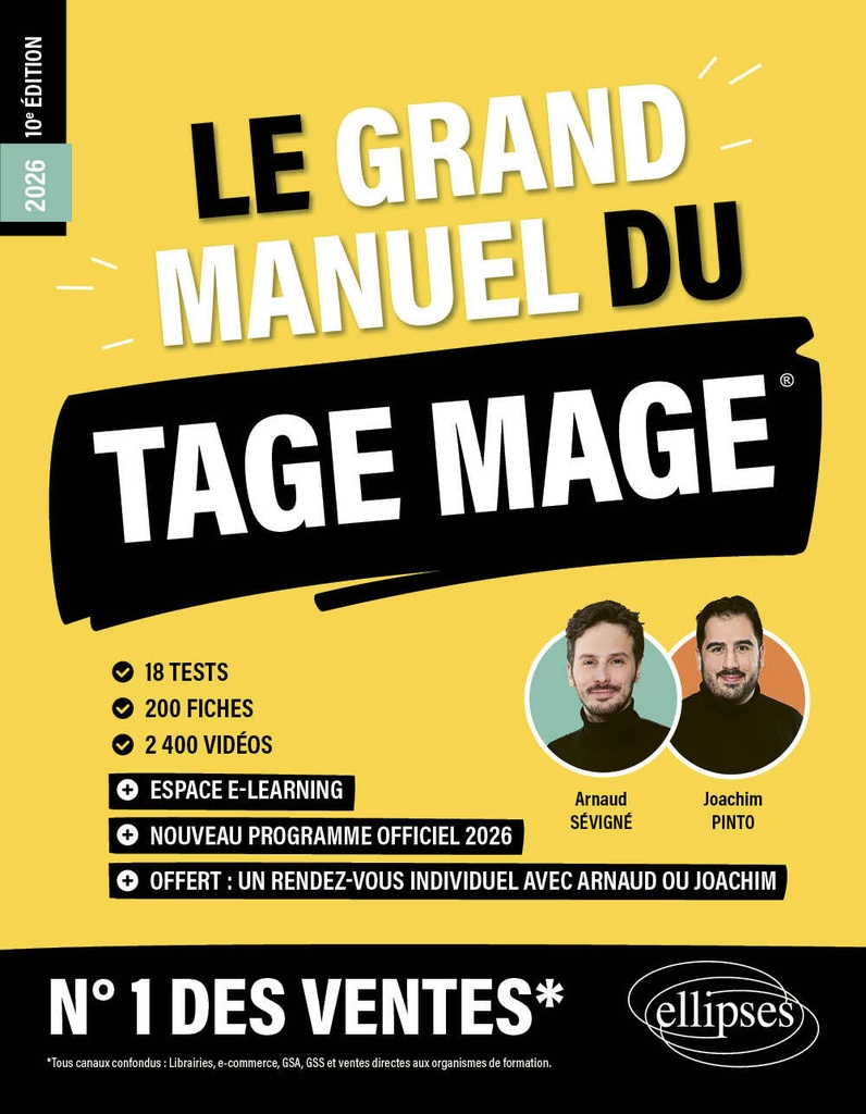 [9782340103672] Le Grand Manuel du TAGE MAGE – N°1 DES VENTES
