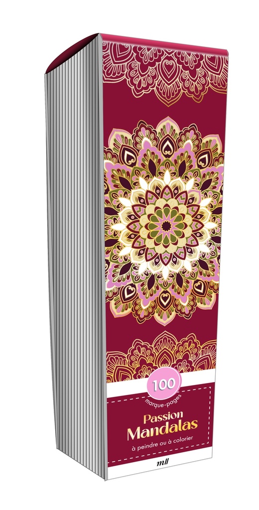 [9782383558545] Marque-pages - Passion mandalas - Édition premium