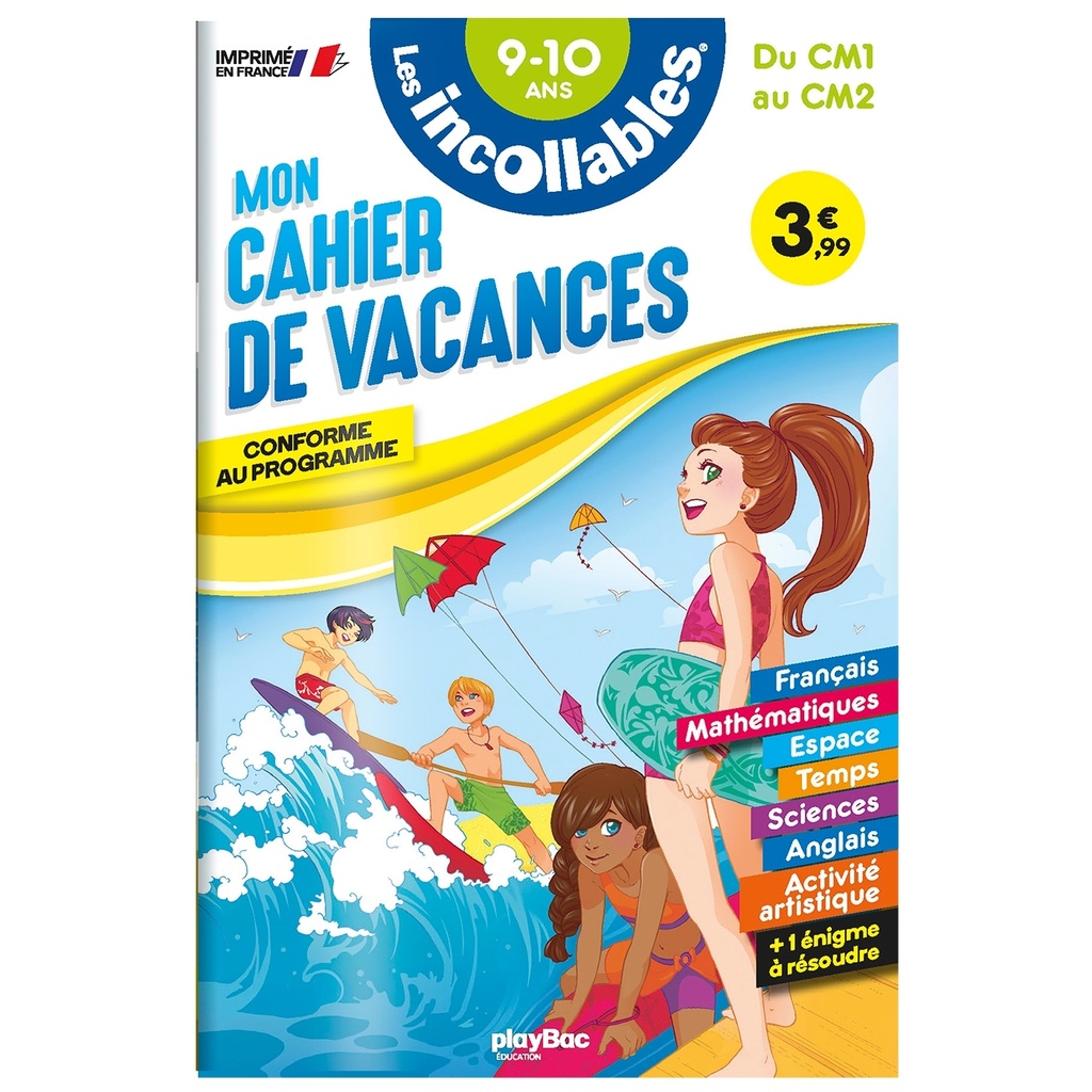 [9782809683875] Cahier de vacances 2026 - Les incollables - CM1 au CM2 - 9/10 ans