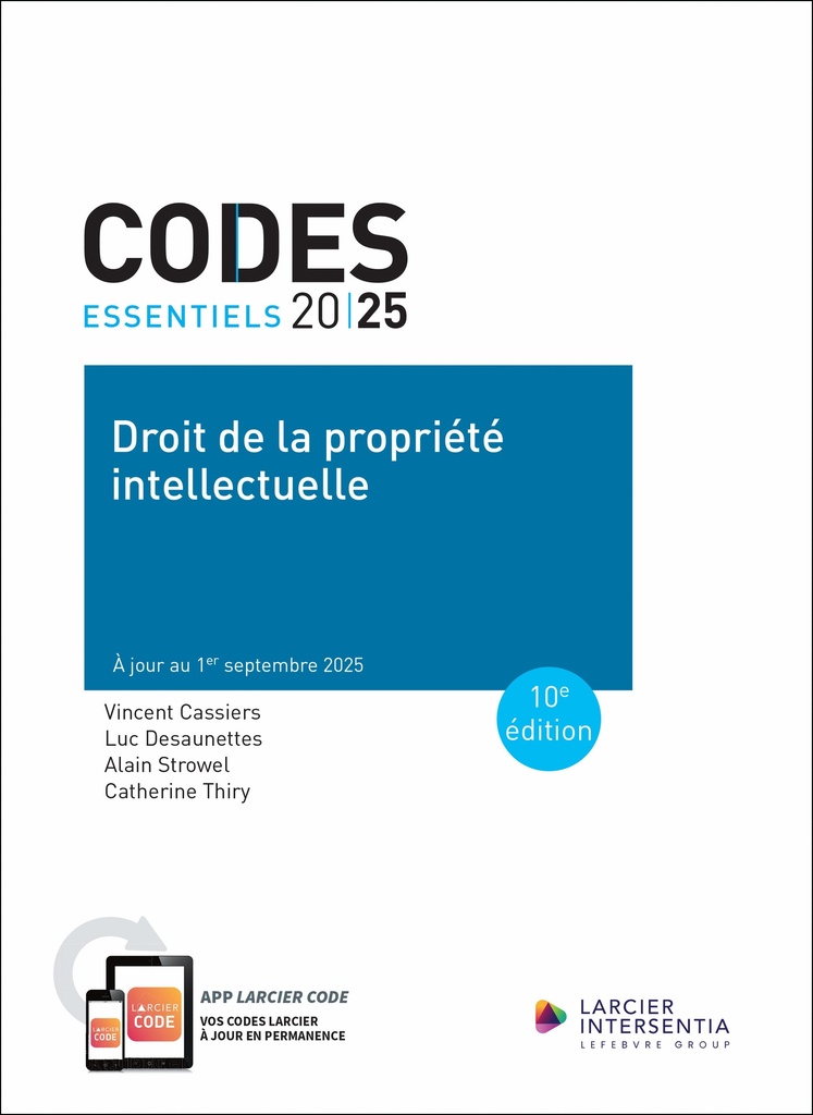 Code essentiel - Droit de la propriété intellectuelle 2025