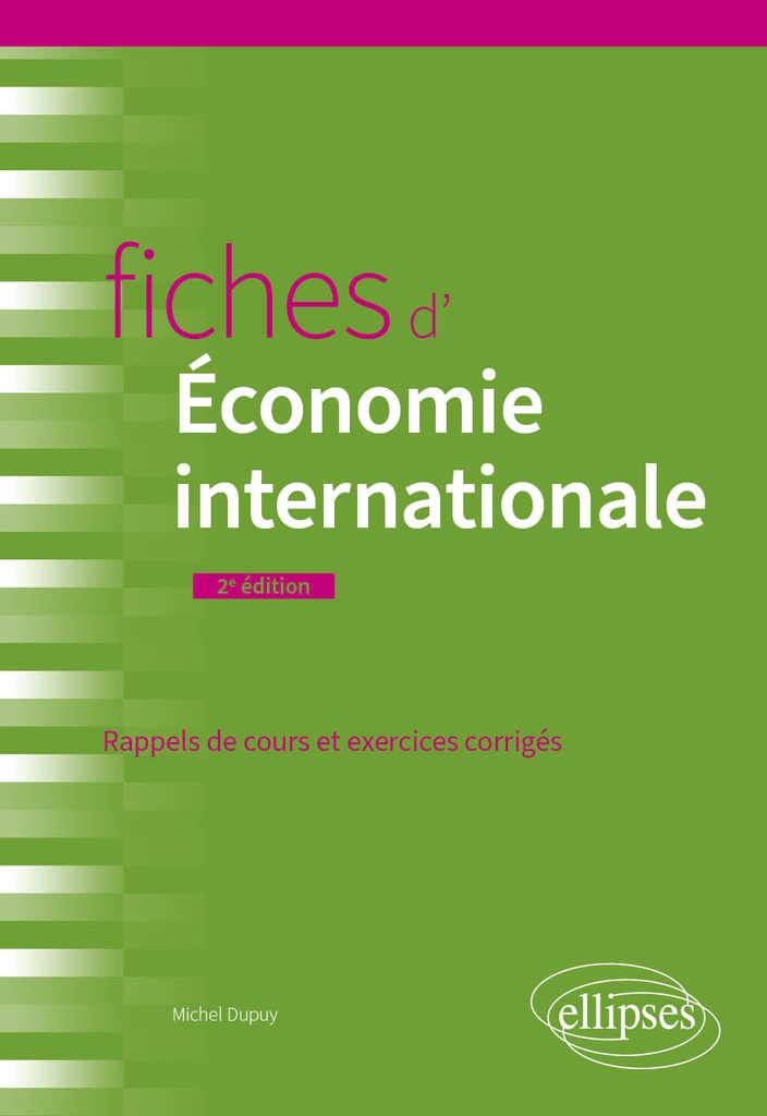 [9782340108080] Fiches d'économie internationale