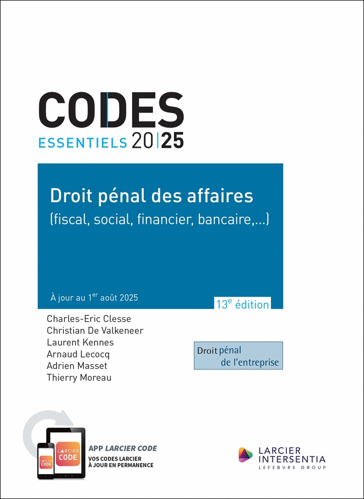 Code essentiel - Droit pénal des affaires 2025