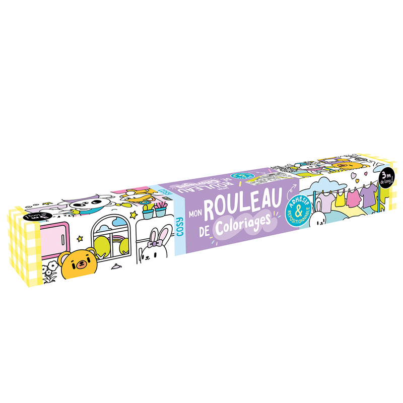 Mon rouleau de coloriages adhesif - cosy