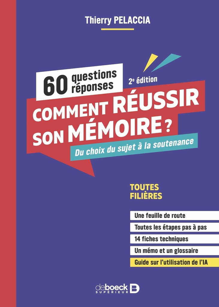 [9782807360716] Comment réussir son mémoire ? 60 questions/réponses