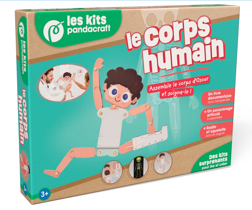 [9782492898617] Le corps humain - Kit Pandacraft dès 3 ans