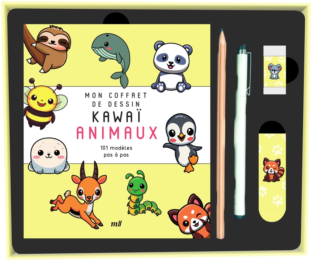 [9782383558927] Mon coffret de dessin kawaï - Animaux