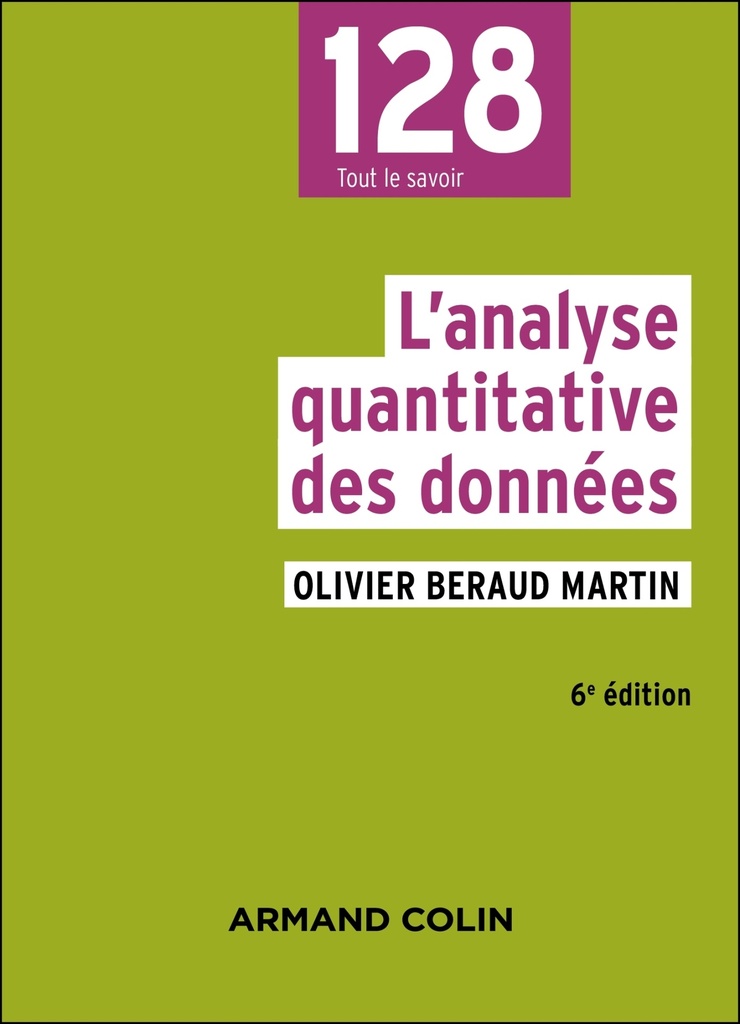 [9782200642075] L'analyse quantitative des données - 6e éd.