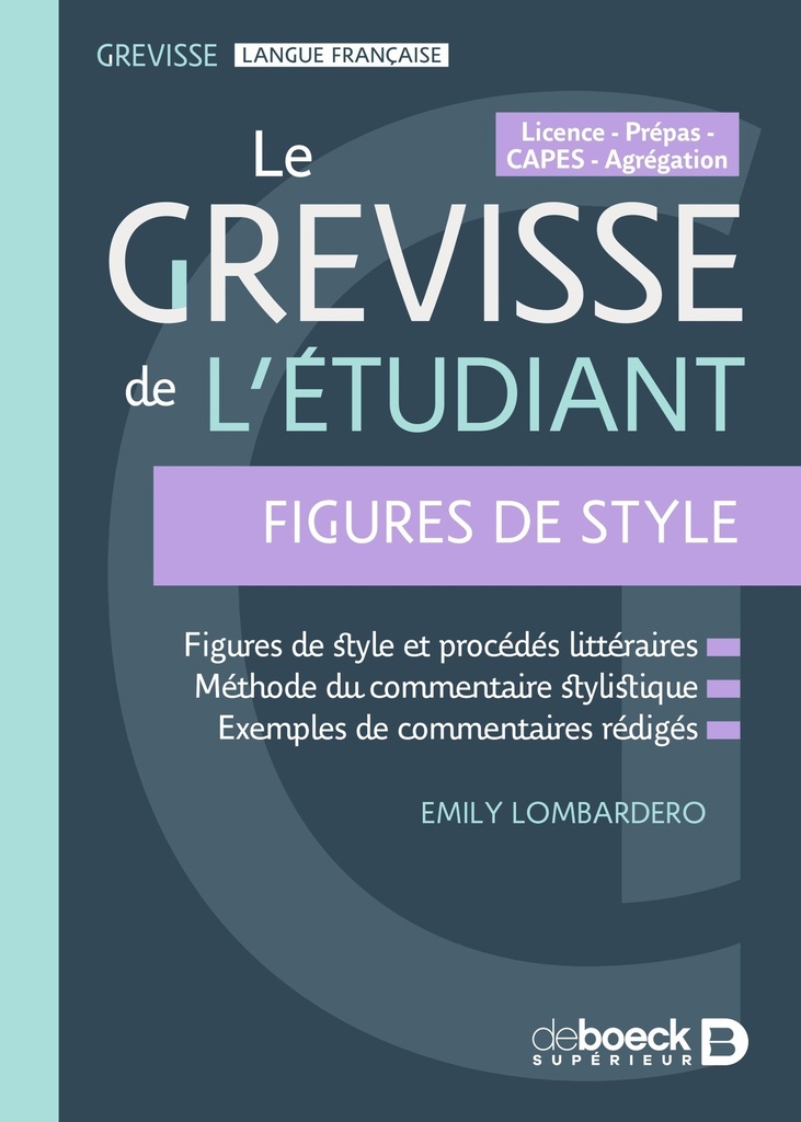 [9782807366282] Grevisse de l'étudiant - Figures de style