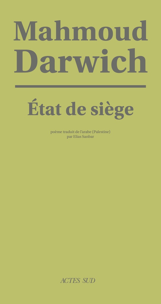 [9782330213008] Etat de siège