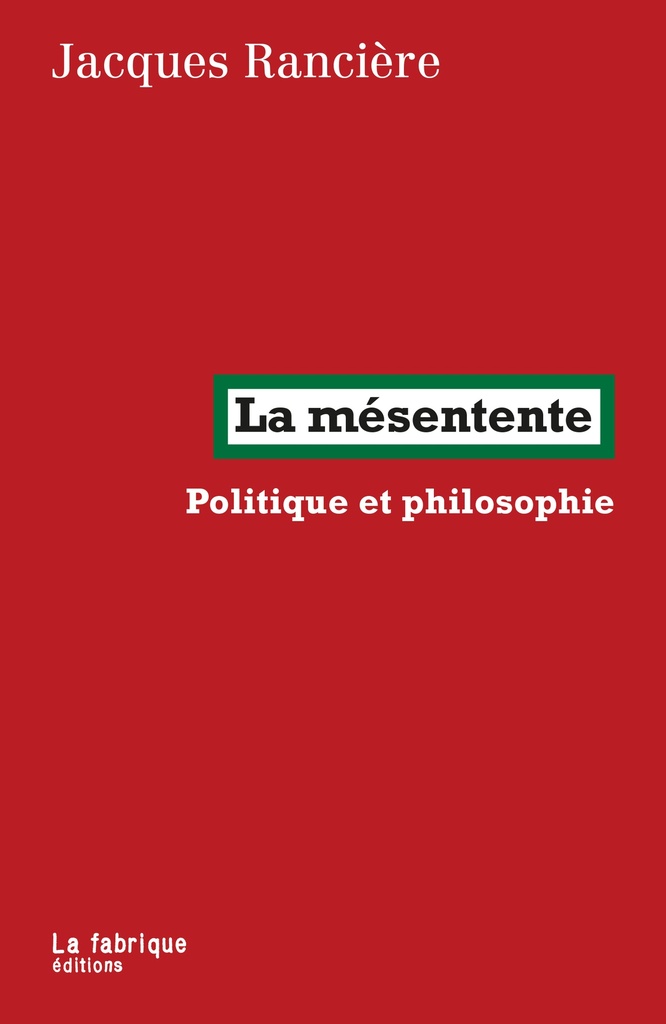 [9782358723039] La mésentente