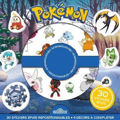 [9782821218390] Pokémon - Pochette de stickers épais repositionnables