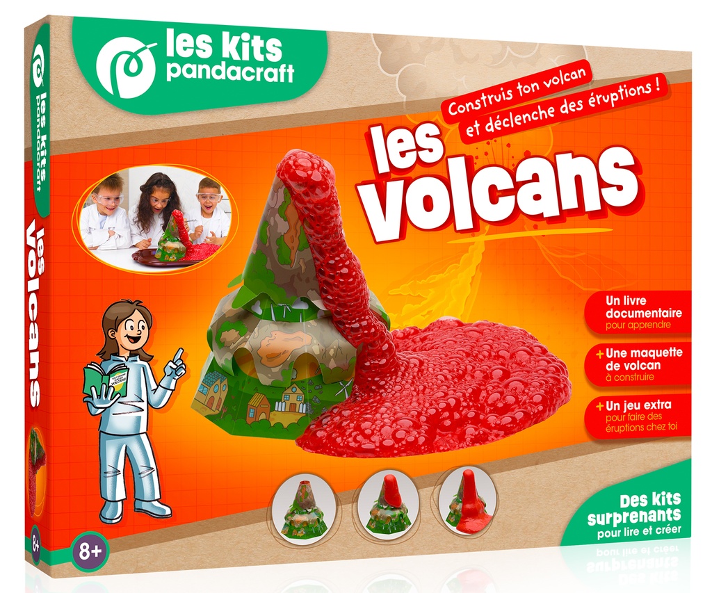 [9782492898563] Les volcans - Kit Pandacraft dès 8 ans
