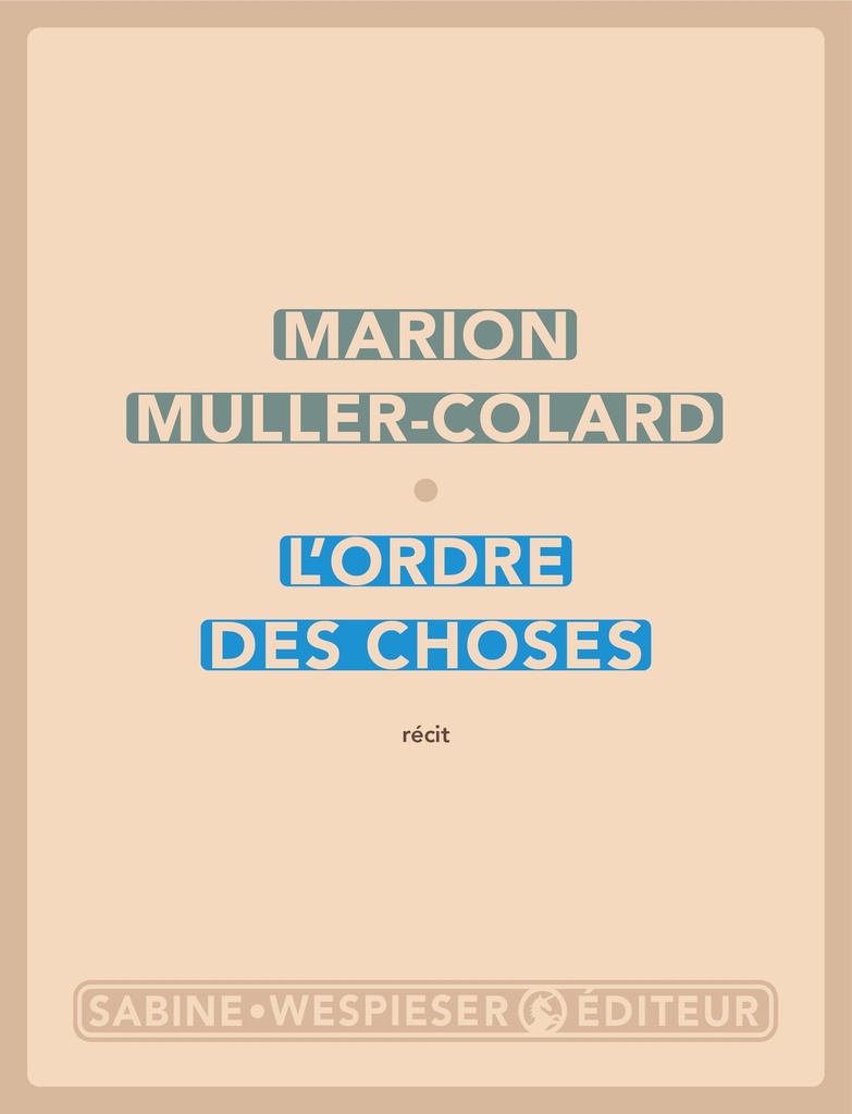 [9782848055732] L'ordre des choses