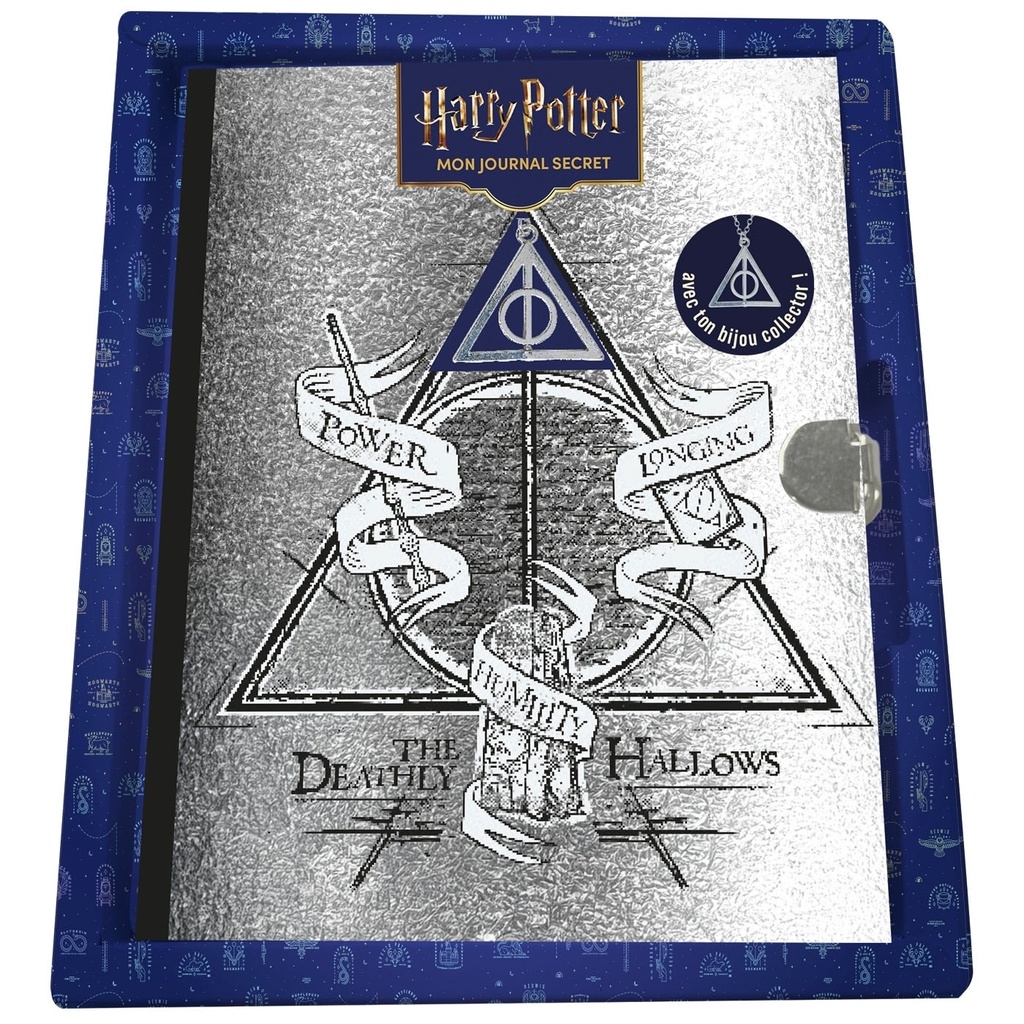 [9782809693959] Harry Potter - Mon journal secret reliques de la mort avec pendentif
