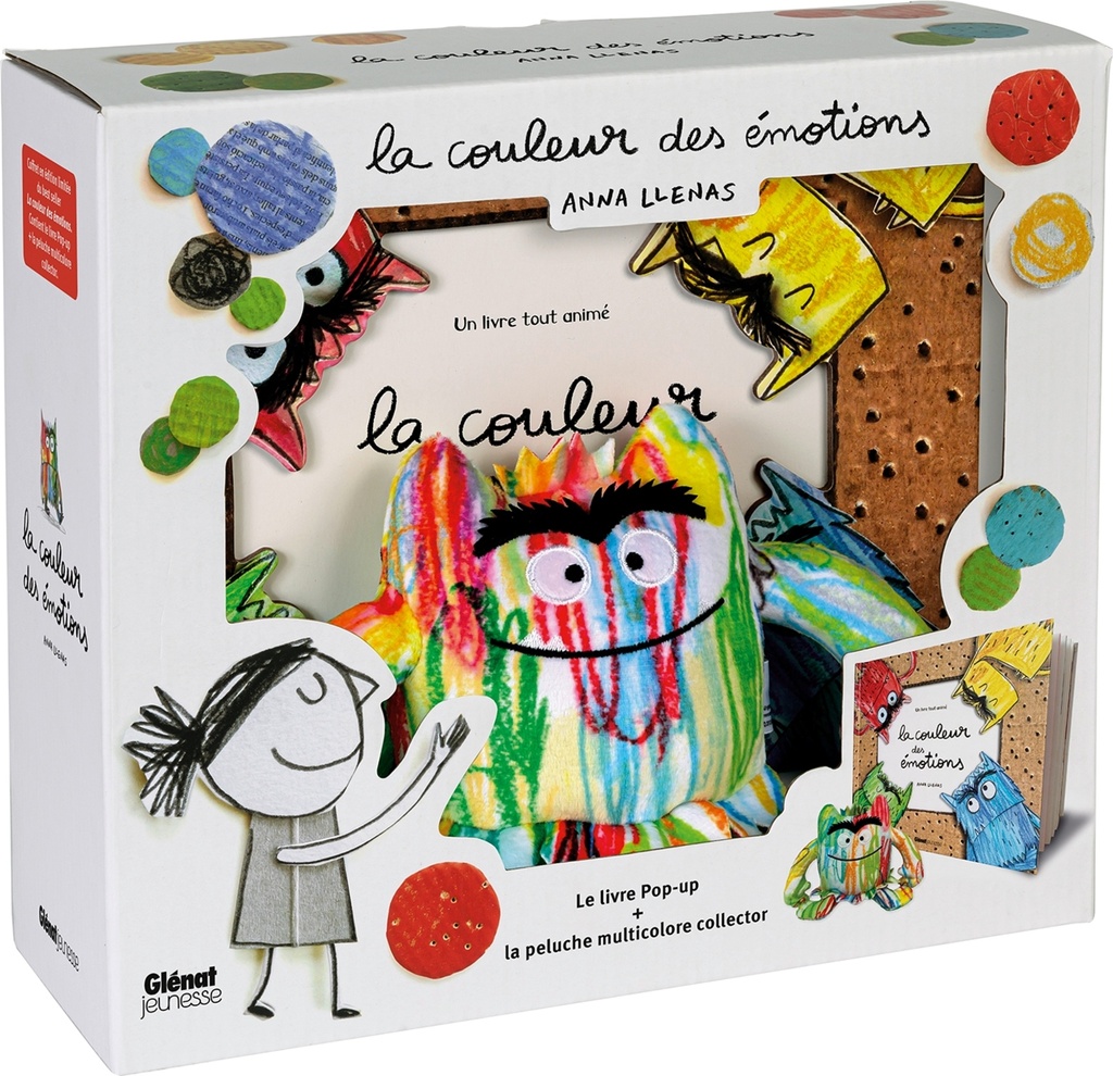 [9791026405092] COFFRET Couleurs des émotions. Pop-up et peluche multicolore