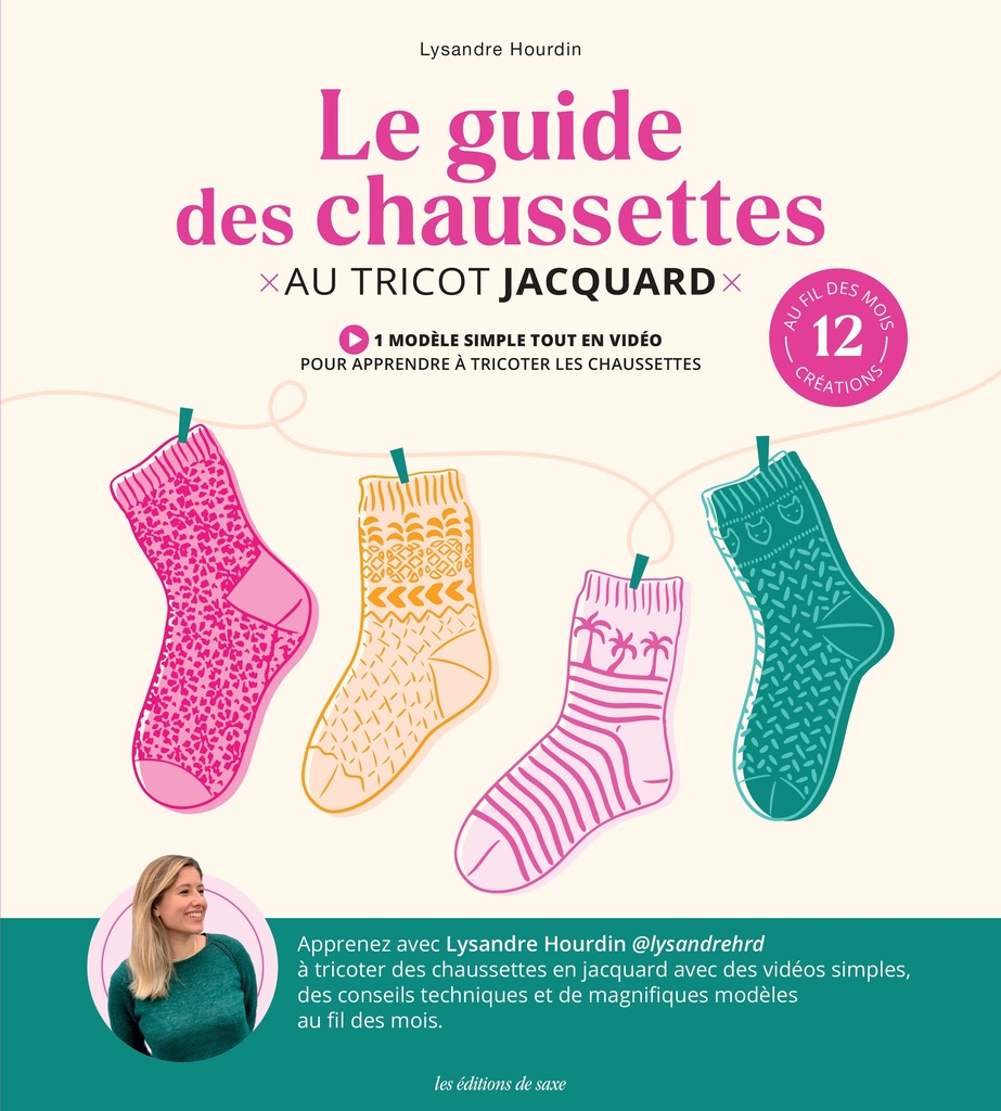 [9782756542539] Le guide des chaussettes au tricot jacquard