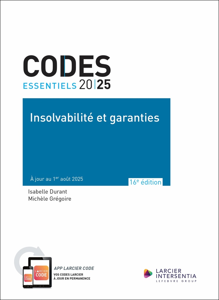 [9782807951099] Code essentiel - Insolvabilité et garanties 2025
