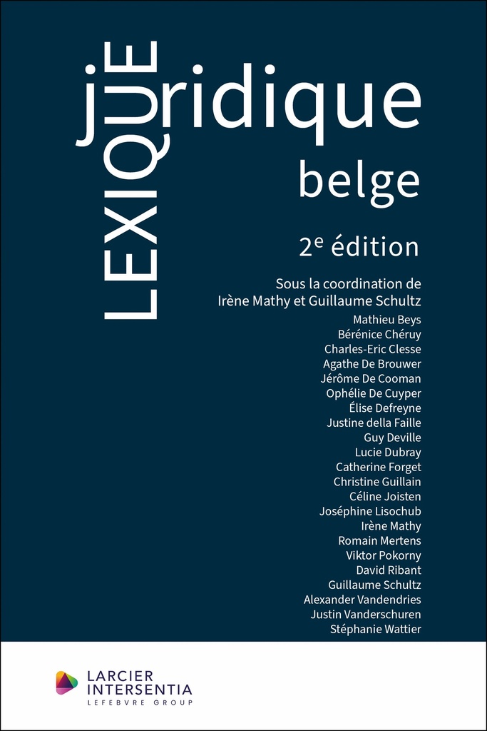 [9782807942783] Lexique juridique belge